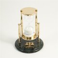 Bey Berk International Bey-Berk International D824L Legal 30 Minute Sand Timer with Accents - Green Marble & Brass D824L